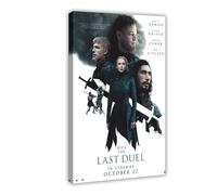 Poster sur toile « The Last Duel » - Décoration de chambre à coucher, bureau, chambre - Cadeau - 50 x 75 cm