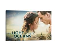 Poster sur toile The Light Between Oceans - Drame romantique et émotionnel - Art mural - Décoration murale d'intérieur - 20 x 30 cm