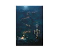Poster sur toile « The Lost City of Z » - Décoration murale pour chambre à coucher - 30 x 45 cm - Style sans cadre