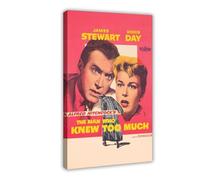 Poster sur toile The Man Who Knew Too Much - Décoration murale pour salon, chambre à coucher - 50 x 75 cm
