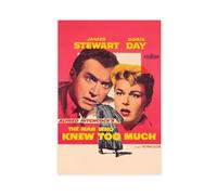 Poster sur toile The Man Who Knew Too Much - Décoration pour chambre à coucher, bureau, chambre - Cadeau 40 x 60 cm