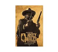 Poster sur toile The Outlaw Josey Wales - Décoration pour chambre à coucher, bureau, chambre - Cadeau - 50 x 75 cm