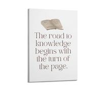 Poster sur toile « The Road To Knowledge » - Décoration pour chambre à coucher, salon - 40 x 60 cm