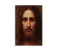 Poster sur toile The True Face of Jesus Christ - Décoration de chambre à coucher - 20 x 30 cm