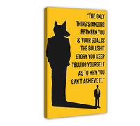 Poster sur toile The Wolf of Wall Street Jordan Belfort - Impression sur toile - Décoration murale pour salon, chambre à coucher - 30 x 45 cm