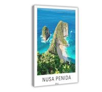 Poster sur toile tourisme de plage de Bali - Décoration murale pour salon, chambre à coucher - 60 x 90 cm