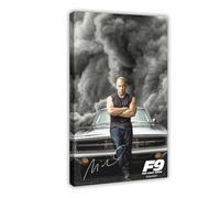 Poster sur toile Vin Diesel pour décoration de chambre à coucher, bureau, chambre, cadeau 30 x 45 cm