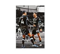 Poster sur toile Virgil Van Dijk, Trent Alexander-Arnold - Décoration de chambre à coucher (50 x 75 cm)