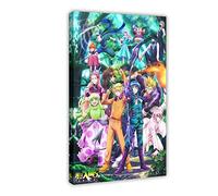 Poster sur toile « Welcome to Demon School ! Iruma-kun » Saison 3 - Décoration de chambre à coucher - Paysage sportif - Cadre cadeau : 40 x 60 cm
