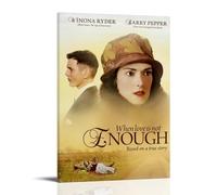 Poster sur toile « When Love Is Not Enough » - Décoration murale esthétique - Poster d'art moderne pour salon - 30 x 45 cm - Style cadre