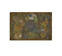 Poster sur toile World Of Warcraft Map (22) - Art mural décoratif moderne - Affiches d'œuvres d'art - 30 x 45 cm