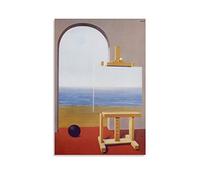 Poster surréaliste Rene Magritte The Human Condition Poster mural Peinture sur toile Poster esthétique 40 x 60 cm