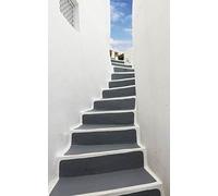 Poster tenture murale XL déco VERS LA TERRASSE 150 x 240 cm | Décors muraux Qualité HD Scenolia