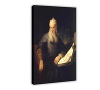 Poster « The Apôtre Paul By Rembrandt » - Décoration sur toile pour chambre à coucher, bureau, chambre, cadre cadeau - 50 x 75 cm