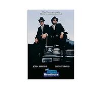 Poster The Blues Brothers - Impression sur toile vintage - Décoration pour salon, chambre à coucher - 50 x 75 cm - Style 5 - Sans cadre - Style 5