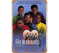 Poster « The Five Heartbeats » (1991) Décoration murale rétro en métal 20,3 x 30,5 cm