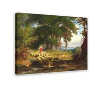 Poster The Good Shepherd Robert Zund sur toile pour chambre à coucher, bureau, chambre, cadre cadeau, 30 x 45 cm