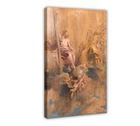 Poster The Holy Trinity Peter Paul Rubens - Décoration murale sur toile pour chambre à coucher, bureau, cuisine, cadre cadeau - 50 x 75 cm