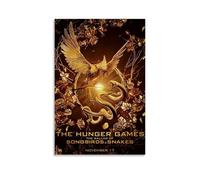 Poster The Hunger Games - Décoration murale vintage - Impression sur toile pour salon, chambre à coucher - 30 x 45 cm - Style sans cadre