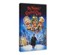 Poster The Muppet Christmas Carol 1992 - Impression sur toile - Décoration murale pour salon, chambre à coucher - 50 x 75 cm