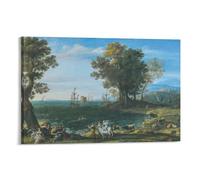 Poster The Rape of Europa Claude Lorrain - Art mural - Décoration d'intérieur - Impression sur toile - 60 x 90 cm