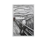 Poster The Scream d'Edvard Munch's (3) - Décoration murale sur toile pour salon, chambre à coucher - 20 x 30 cm