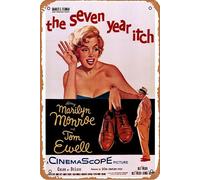 Poster « The Seven Year Itch » (1955) - Décoration murale rétro en métal - 20,3 x 30,5 cm