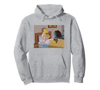Poster The Simpsons Moe Gossiping Phone Call Big Chest Sweat à Capuche