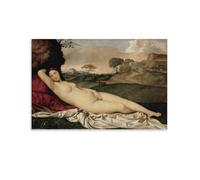 Poster The Sleeping by Giorgione - Impression artistique murale - Peinture murale - Décoration familiale - 60 x 90 cm