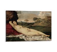 Poster The Sleeping by Giorgione - Impression sur toile - Décoration d'intérieur - 40 x 60 cm