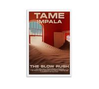 Poster The Slow Rush de Tame Impala sur toile, peinture à l'huile décorative à suspendre, pour maison, salon, chambre à coucher, salle à manger, style sans cadre, 50 x 75 cm