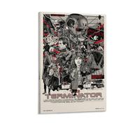 Poster The Terminator - Affiche emblématique du film d'action de science-fiction avec un assassin cyborg du futur (28) - Impression sur toile et décoration murale moderne - 40 x 60 cm