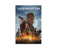 Poster The Terminator - Affiche emblématique du film d'action de science-fiction avec un assassin cyborg du futur (12) - Impression sur toile et décoration murale moderne - 50 x 75 cm