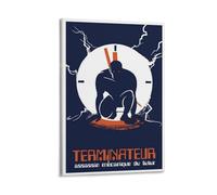 Poster The Terminator - Affiche emblématique du film d'action de science-fiction avec un assassin cyborg du futur (22) - Impression sur toile et décoration murale moderne - 20 x 30 cm