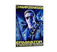 Poster The Terminator - Affiche emblématique du film d'action de science-fiction avec un assassin cyborg du futur (7) - Impression sur toile et décoration murale moderne - 30 x 45 cm