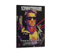 Poster The Terminator - Affiche emblématique du film d'action de science-fiction avec un assassin cyborg du futur (24) - Décoration murale sur toile pour salon (50 x 75 cm)
