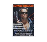 Poster The Terminator - Affiche emblématique du film d'action de science-fiction avec un assassin cyborg du futur (21) - Impression sur toile - Décoration murale - Affiches d'œuvres d'art pour
