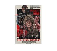Poster The Terminator - Affiche emblématique du film d'action de science-fiction avec un assassin cyborg du futur (25) - Décoration murale sur toile pour salon (20 x 30 cm)
