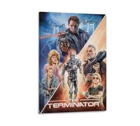 Poster The Terminator - Le film d'action emblématique de science-fiction avec un assassin cyborg du futur (2) - Impression sur toile - Décoration murale moderne - 40 x 60 cm