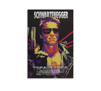 Poster The Terminator - Le film d'action emblématique de science-fiction avec un assassin cyborg du futur (24) - Impression sur toile murale - Photo peinture - Décoration de chambre - 40 x 60 cm