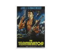 Poster The Terminator - Le film d'action emblématique de science-fiction avec un assassin cyborg du futur (20) - Impression sur toile murale - Photo peinture - Décoration de chambre - 40 x 60 cm