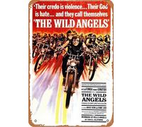 Poster The Wild Angels (1966) Décoration murale rétro en métal 20,3 x 30,5 cm