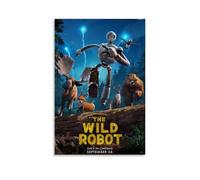 Poster The Wild Robot sur toile, peinture à l'huile sur toile, poster d'art à suspendre pour la maison, le bar, décoration murale, affiche sans cadre, 50 x 75 cm