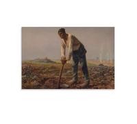 Poster The With The Hoe Jean-François Millet - Décoration d'intérieur - Décoration murale - 40 x 60 cm