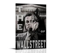 Poster The Wolf of Wall Street - Peinture à l'huile sur toile - Décoration murale d'intérieur - 50 x 75 cm