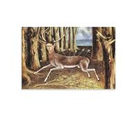 Poster The Wounded Deer (1946) de Magdalena Carmen Frida Kahlo Y Calderón - Impression sur toile - Affiches d'œuvres d'art esthétiques pour chambre - 50 x 75 cm