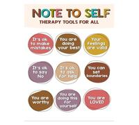 poster Therapist Gift Idea, Mental Health Awareness Poster for Office, School Counselor & Classroom Wall Decor, Inspirational Positive Psychology Art(Framed,12x18inch(30x45cm))