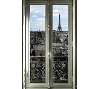 Poster toile textile lessivable déco GARCONNIERE 150 x 240 cm | Décors muraux Qualité HD Scenolia