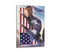Poster Top Gun - Film d'action volant sur les pilotes de chasse d'élite et le combat aérien (7) - Impression sur toile - Décoration d'intérieur moderne - 20 x 30 cm