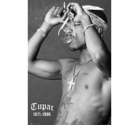 Poster Tupac Shakur - Smoke (61cm x 91,5cm) + Un Poster Surprise en Cadeau!